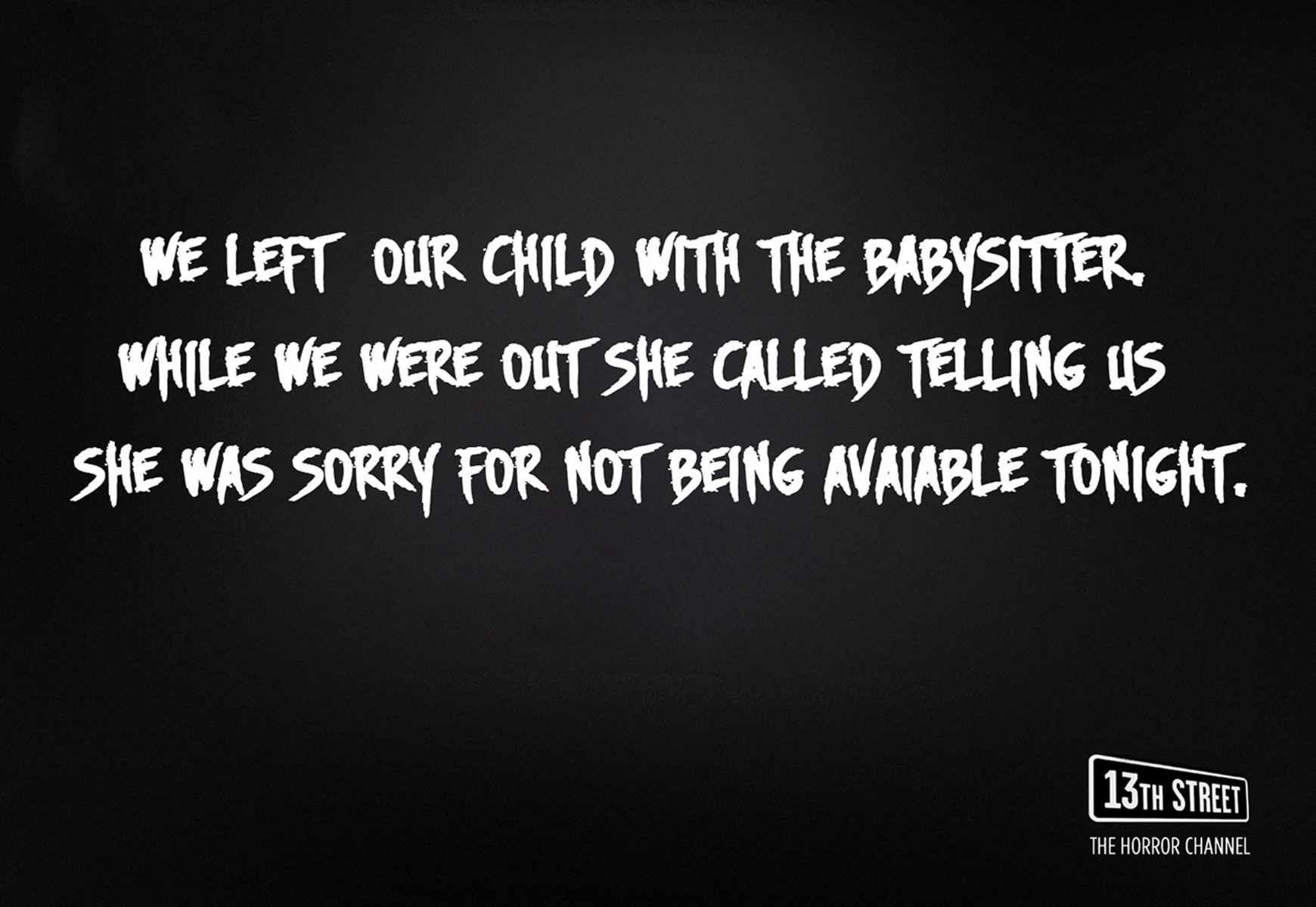 13th Street Print Ad - Shortest Horror Stories