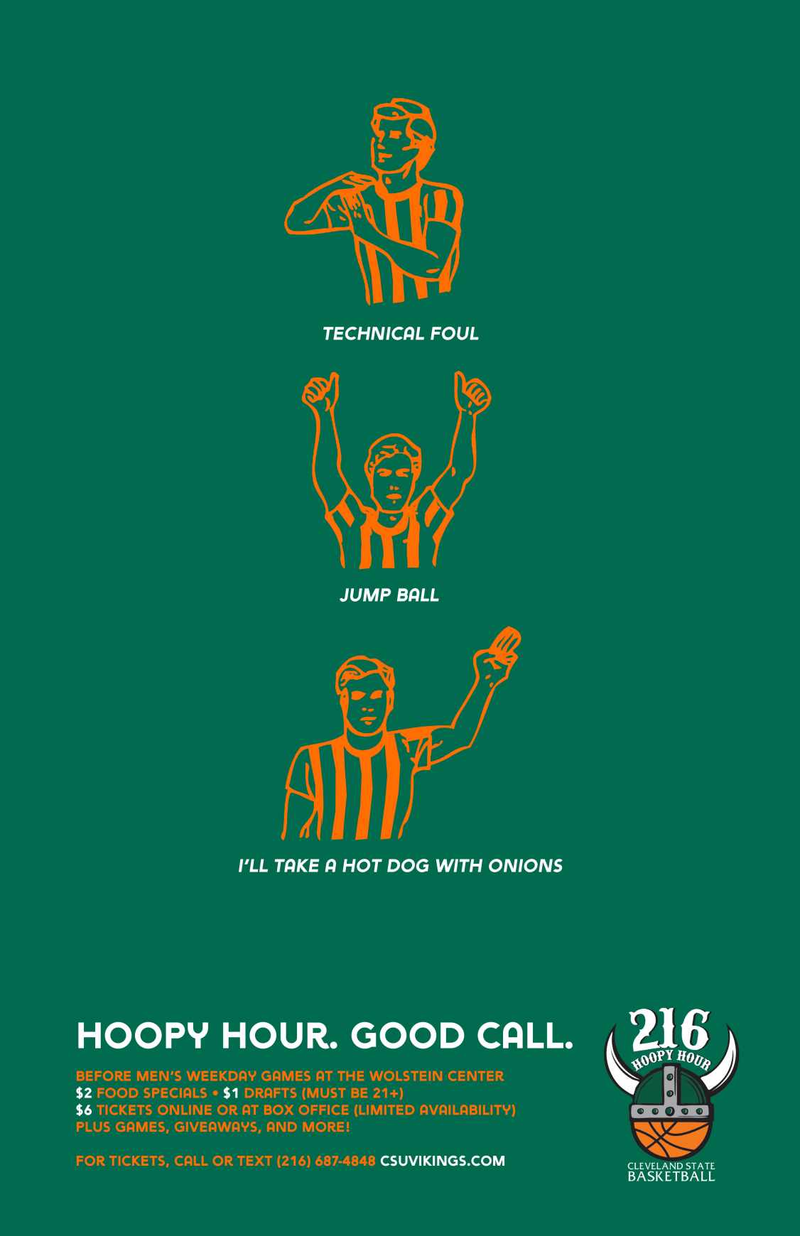 Cleveland State University Print Ad - Hot Dog