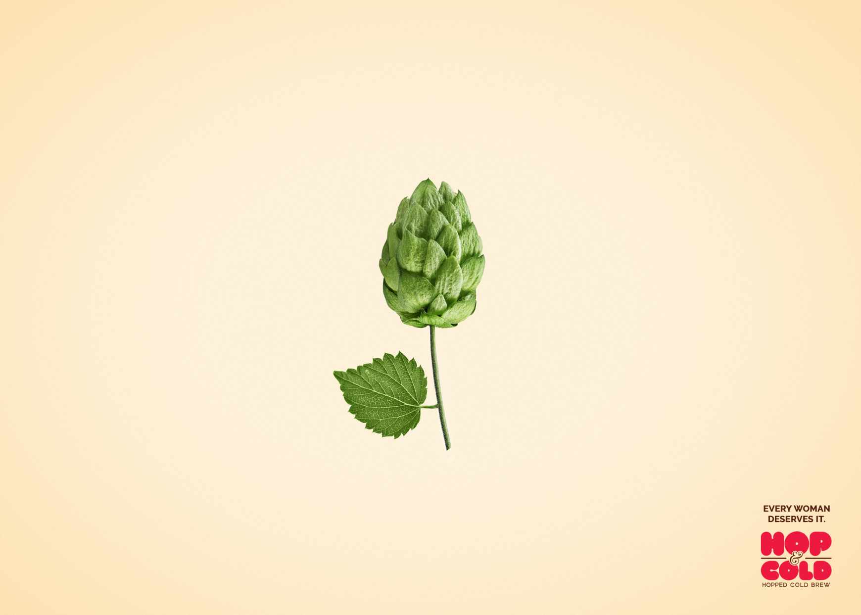 Hop &amp; Cold Print Ad - Flower