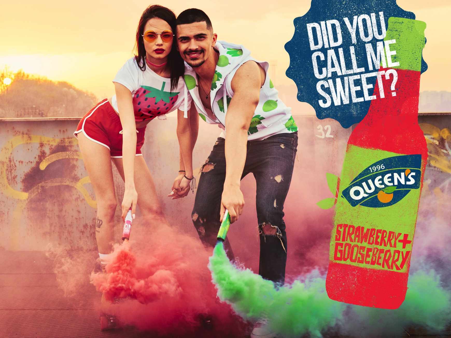 Queen's Print Ad - Playful Combinations - Strawberry + Gooseberry