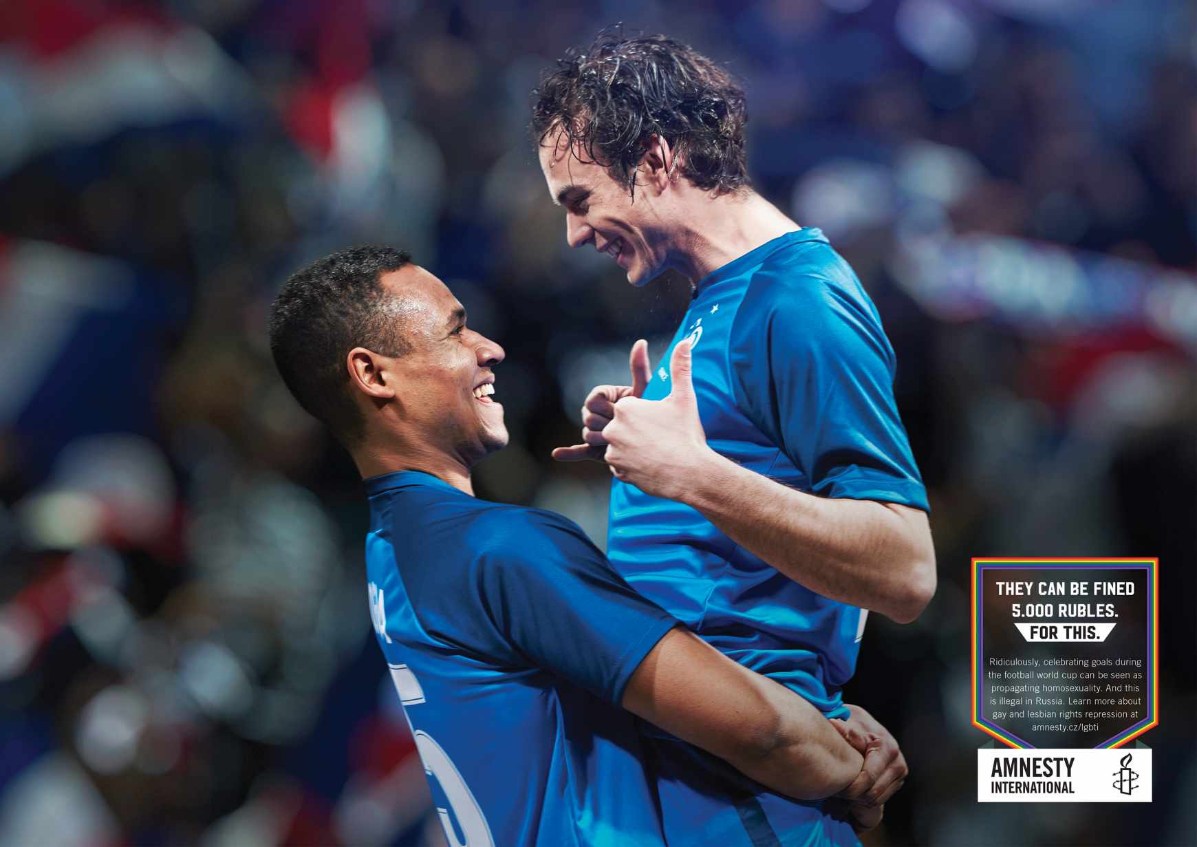 Amnesty International Print Ad - Illegal Celebration - France