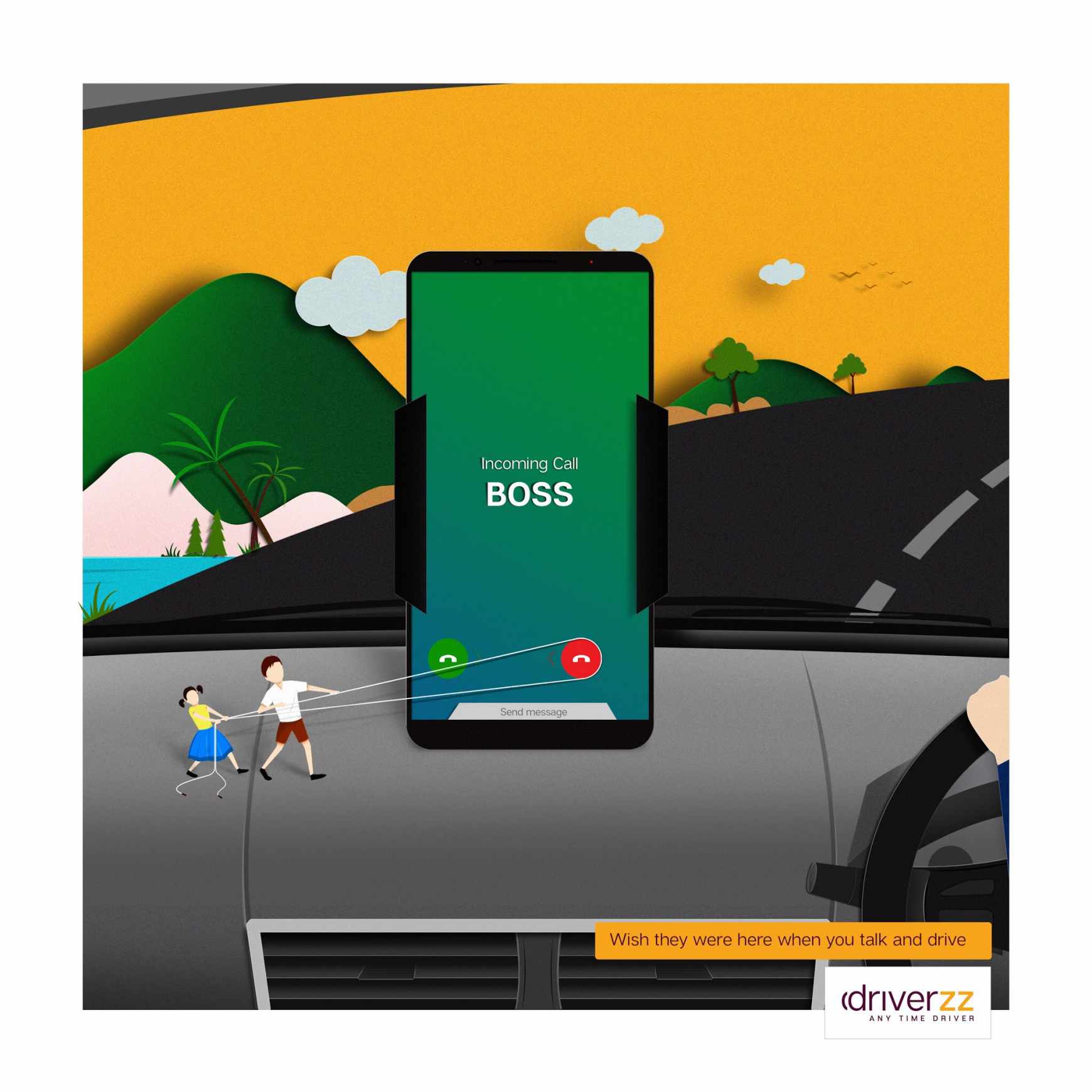 Driverzz Print Ad - Talk &amp; Drive