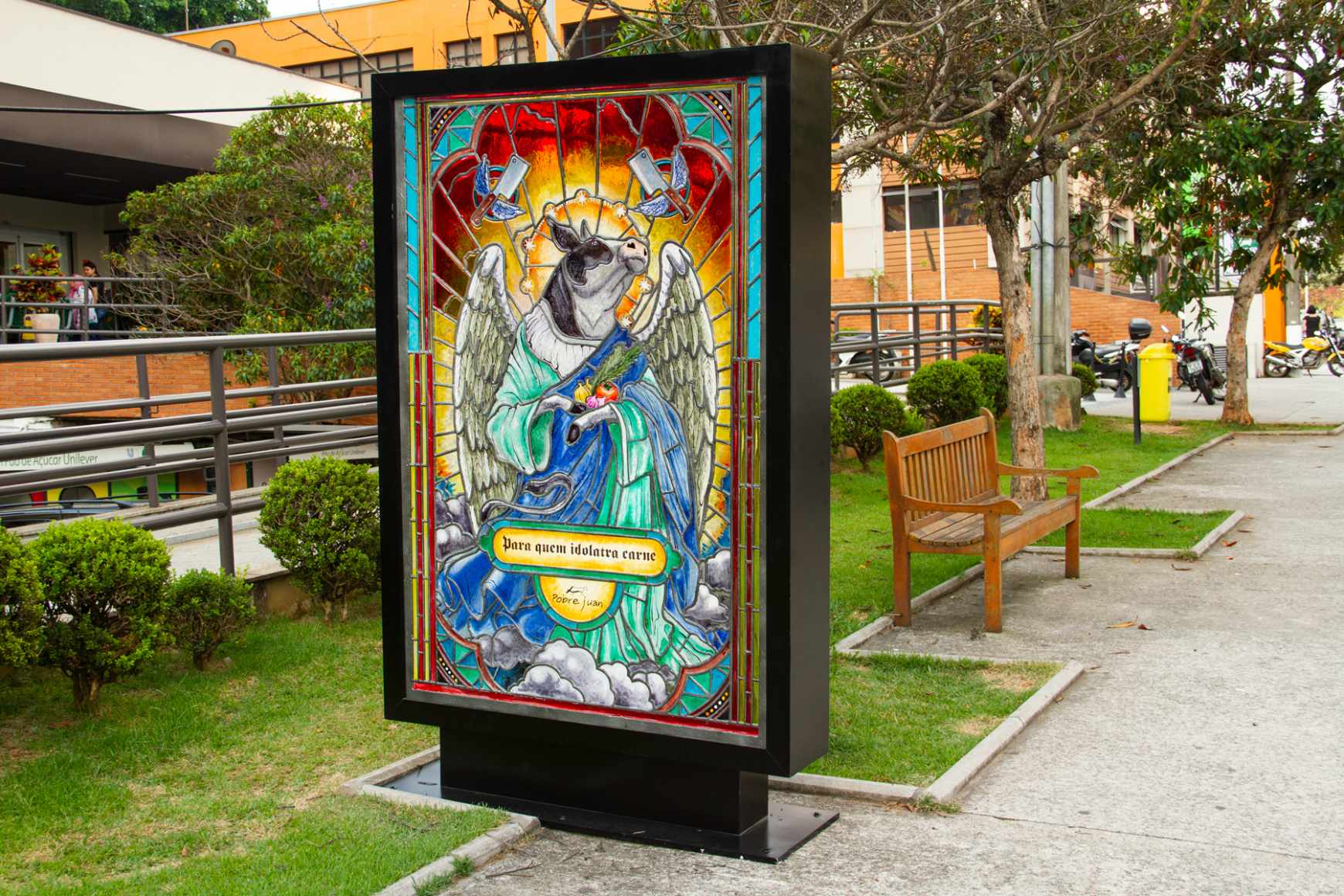 Advertisement by Dentsu, Brazil Pobre Juan Outdoor Ad - Sacred Poster