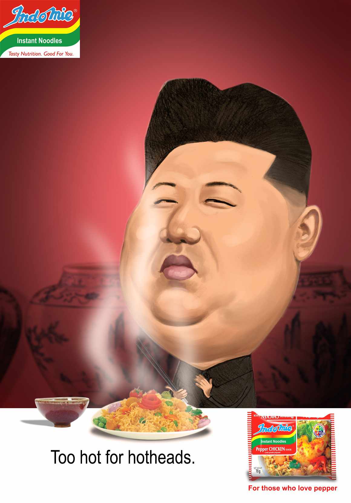 Indomie Noodles Print Ad - Hot Noodles for Those That Loves Pepper