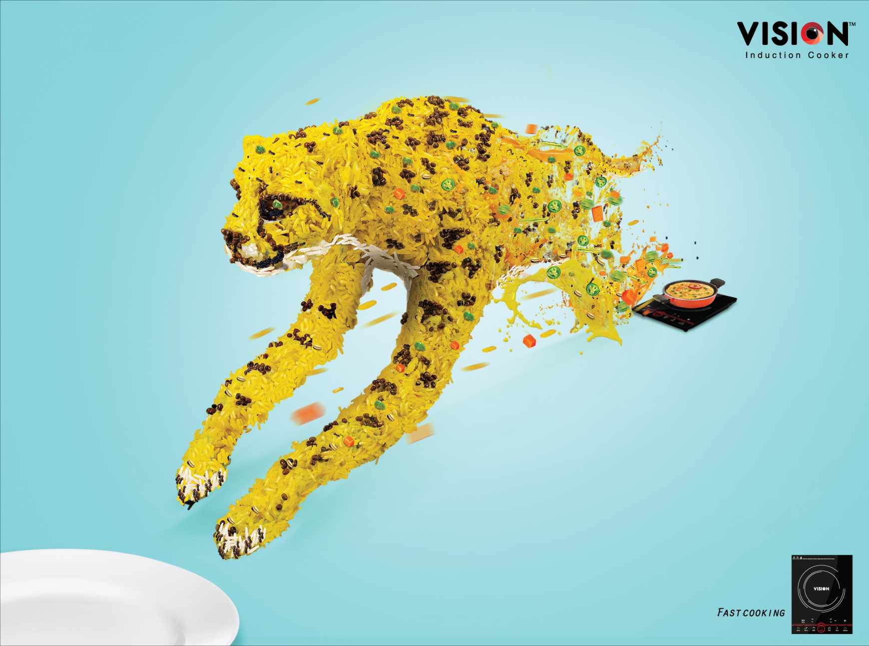 Vision Electronics Print Ad - Fast Cooking