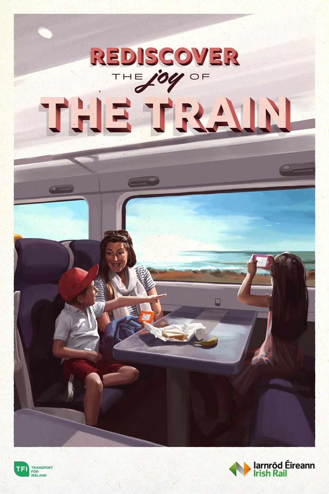 Iarnród Eireann Print Ad - Rediscover the Joy of the Train, 1