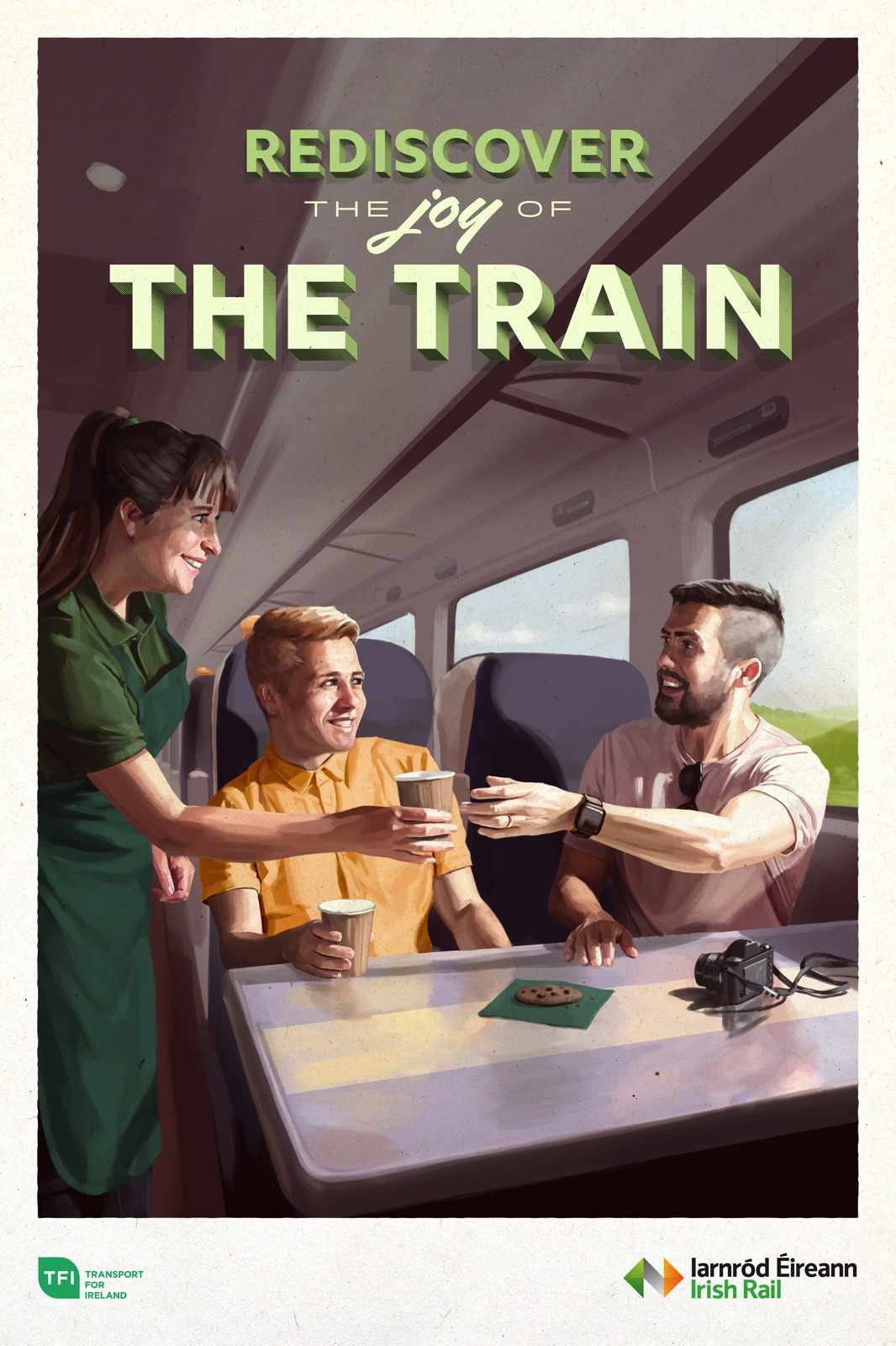 Iarnród Eireann Print Ad - Rediscover the Joy of the Train, 2