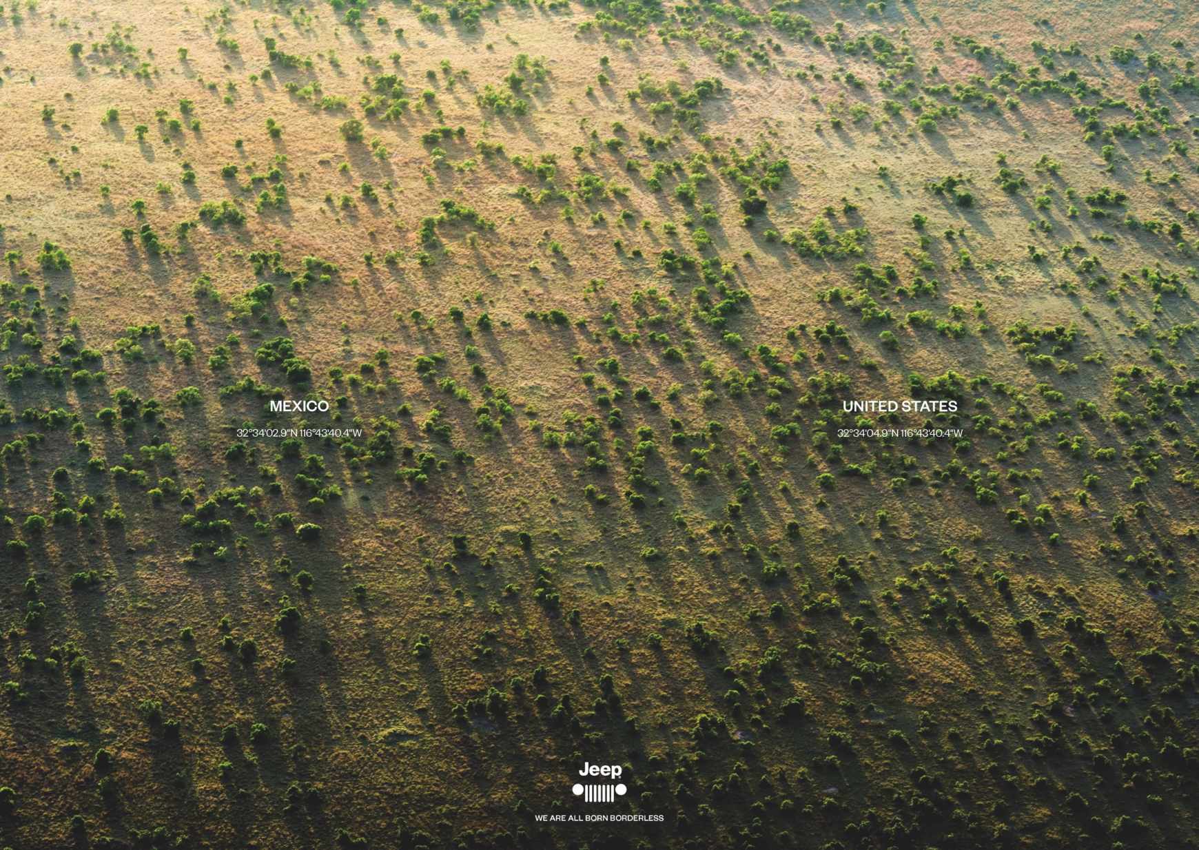 Jeep Print Ad - Borderless, Mexico-United States