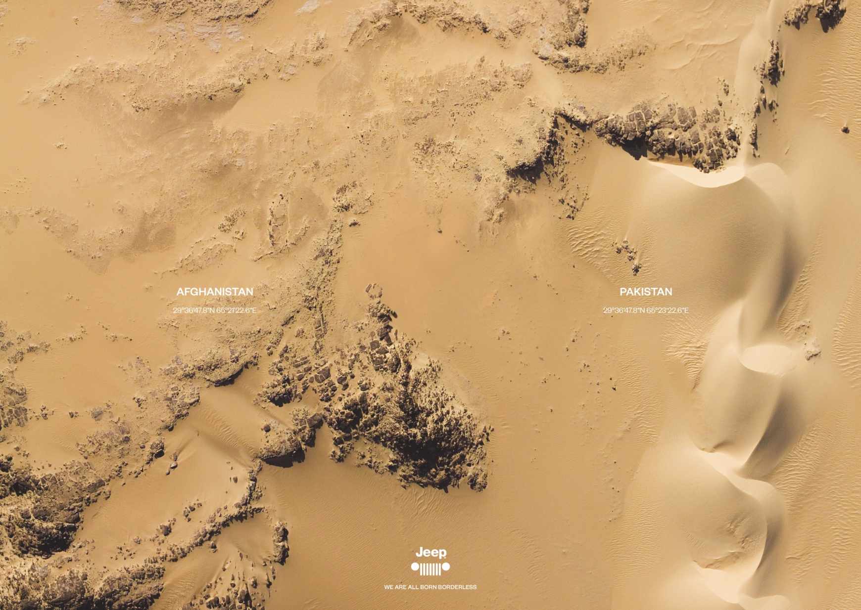 Jeep Print Ad - Borderless, Afghanistan-Pakistan