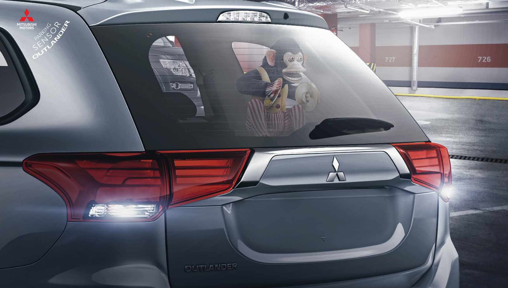 Mitsubishi Print Ad - Parking Sensor Outlander