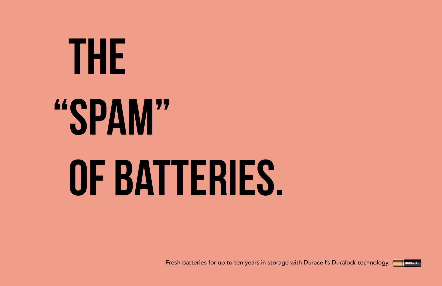 Duracell Print Ad - The “Spam” of Batteries