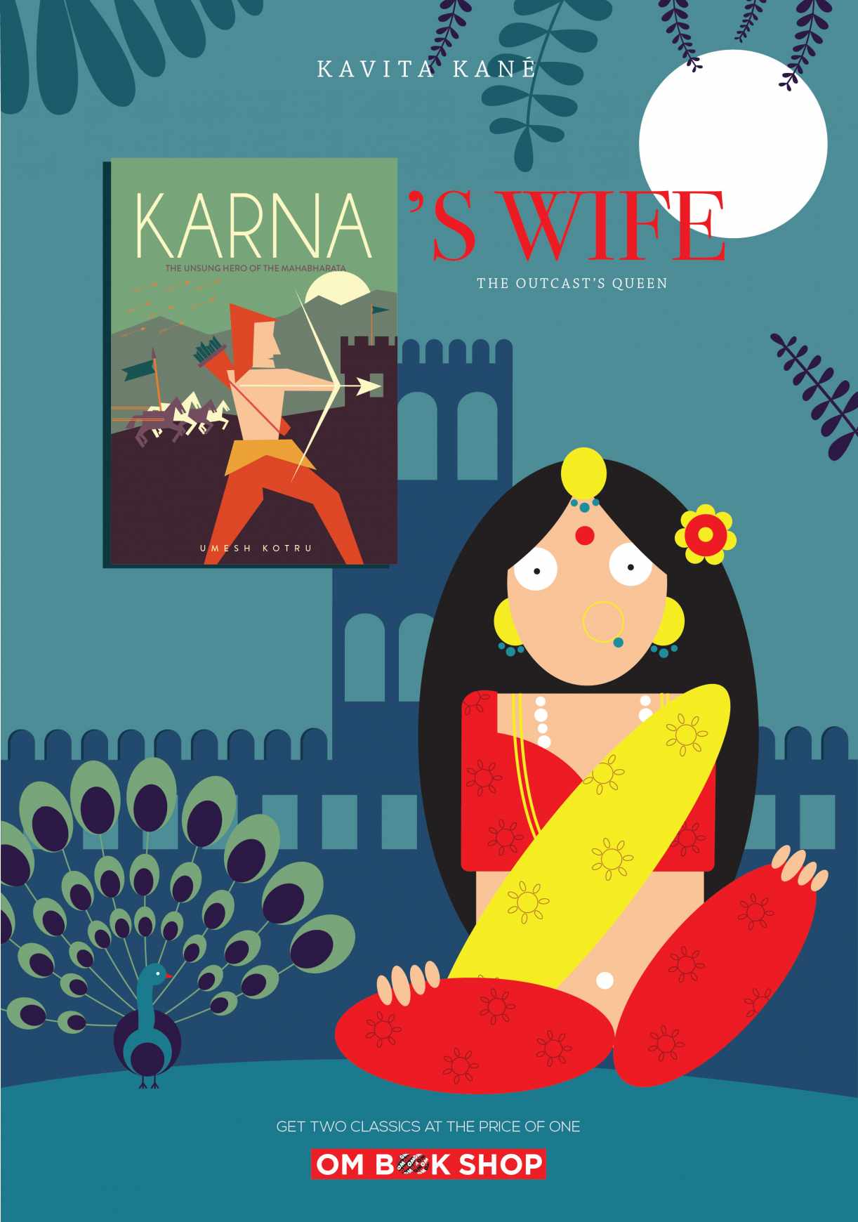 OM Book Shop Print Ad - Karna's Wife 