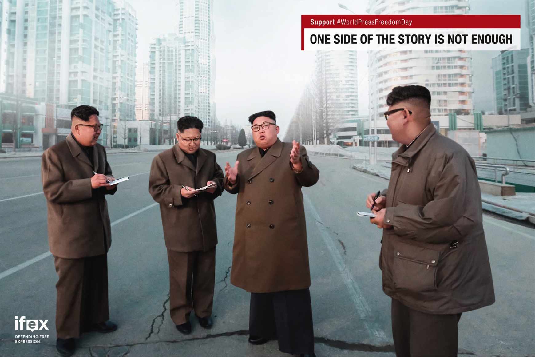 IFEX Print Ad - Leaders on Leaders - Kim Jong-un on Kim Jong-un