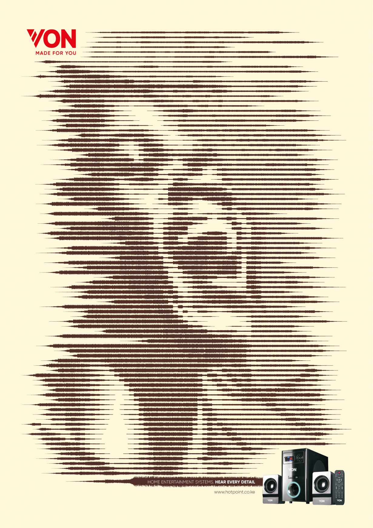 VON Print Ad - Sound Waves - Laughter 