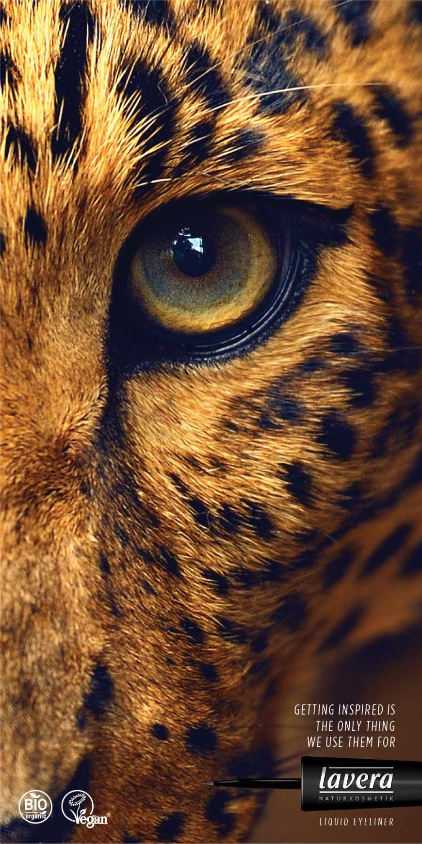 Lavera Print Ad - Lavera Eyeliner - Leopard