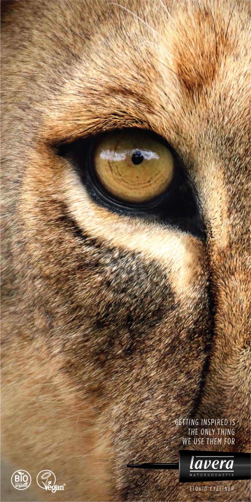 Lavera Print Ad - Lavera Eyeliner - Lion