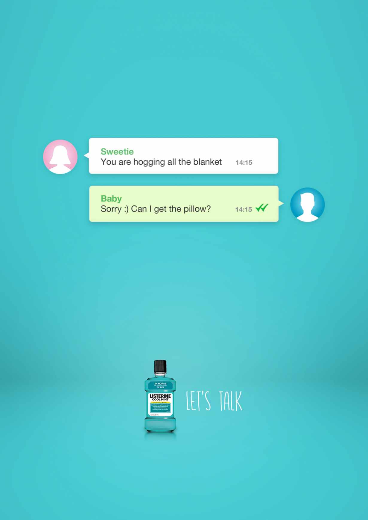 Listerine Print Ad - Let's Talk, 1 