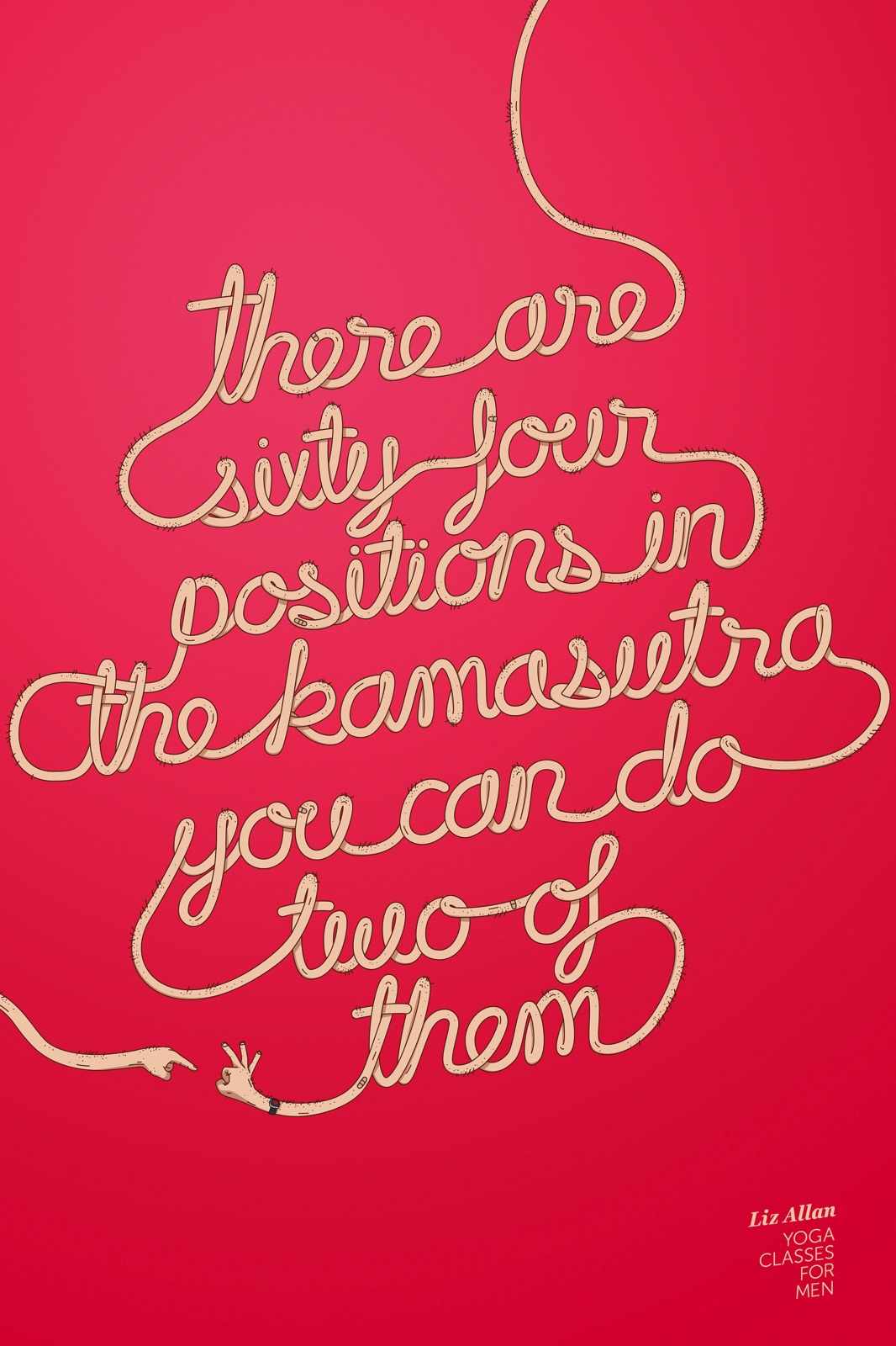 Liz Allan Yoga Print Ad - Kamasutra