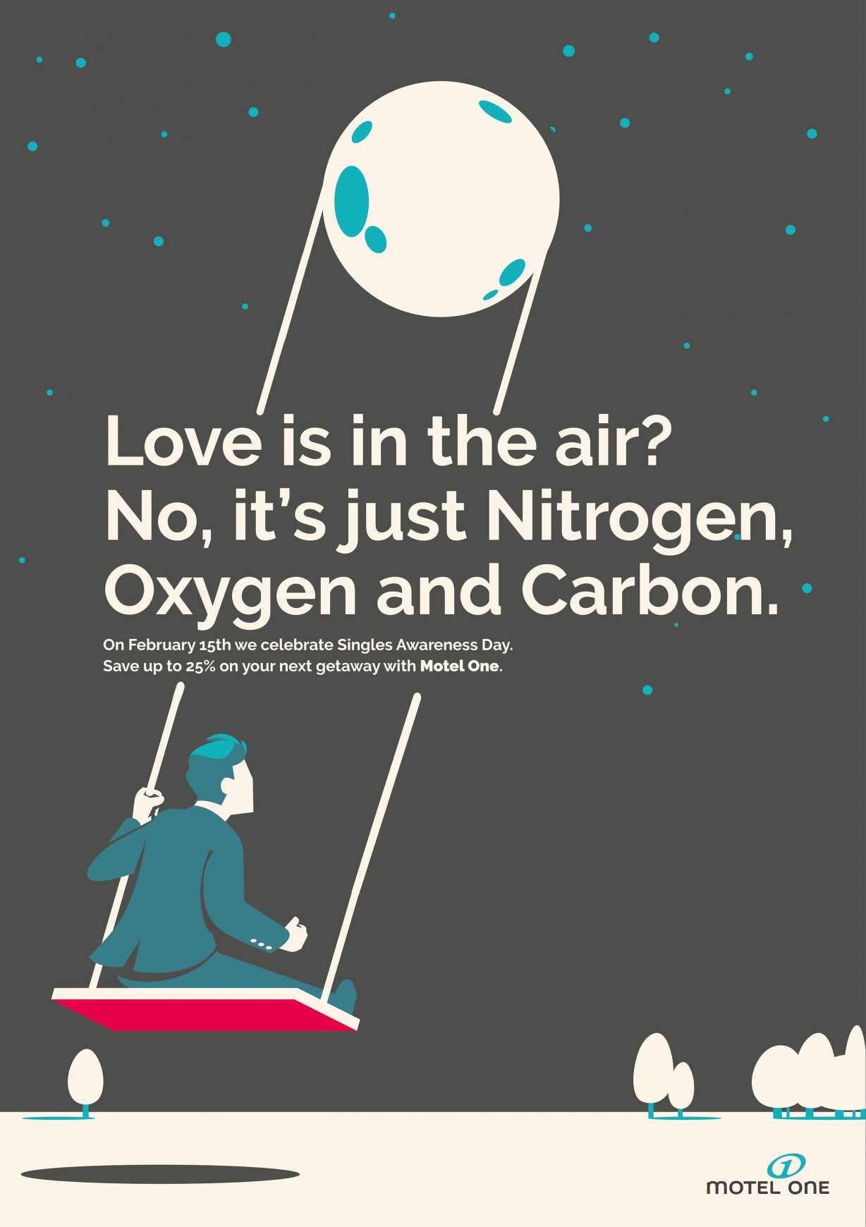 Motel One Print Ad - Singles Awareness Day