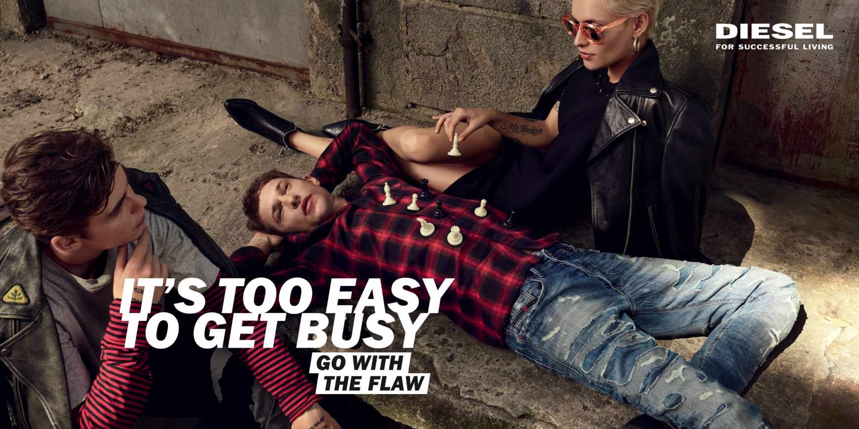 Diesel Print Ad - Go With The Flaw - Lazy