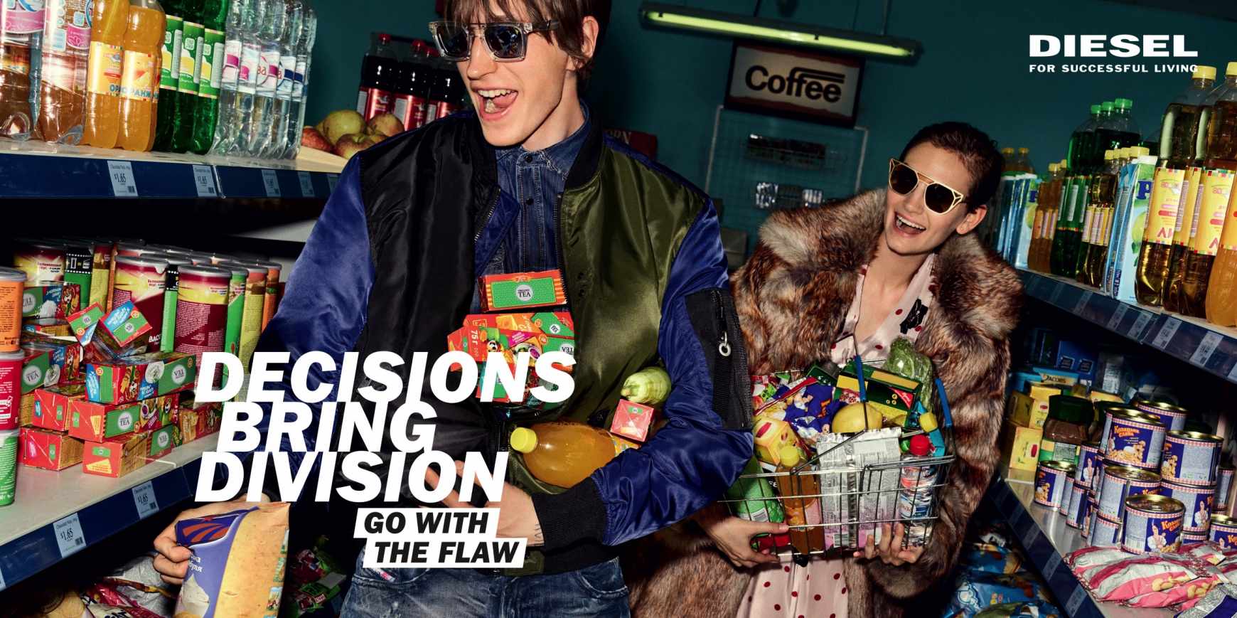 Diesel Print Ad - Go With The Flaw - Shopping