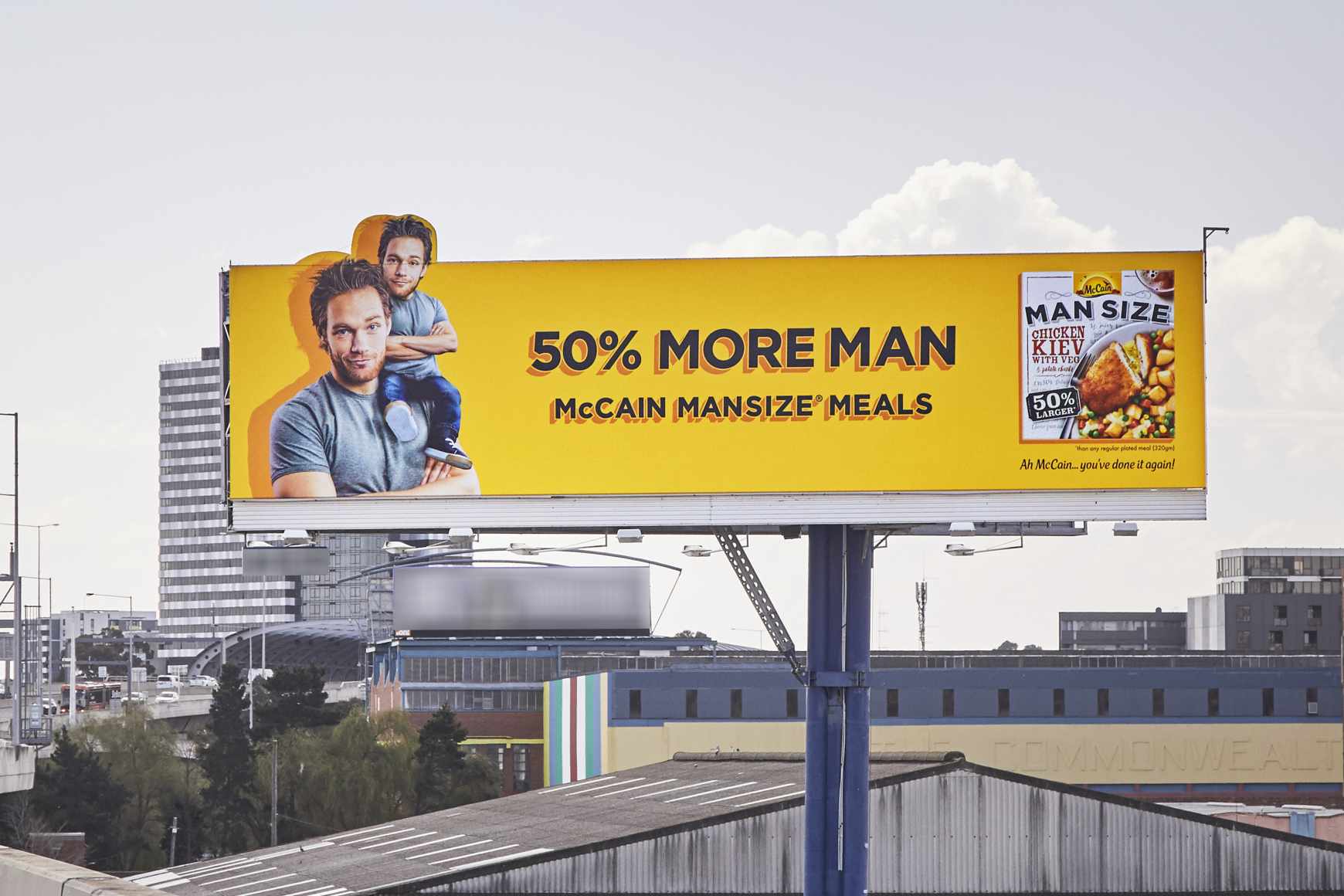 McCain Foods Outdoor Ad - 50% More Man - Main 