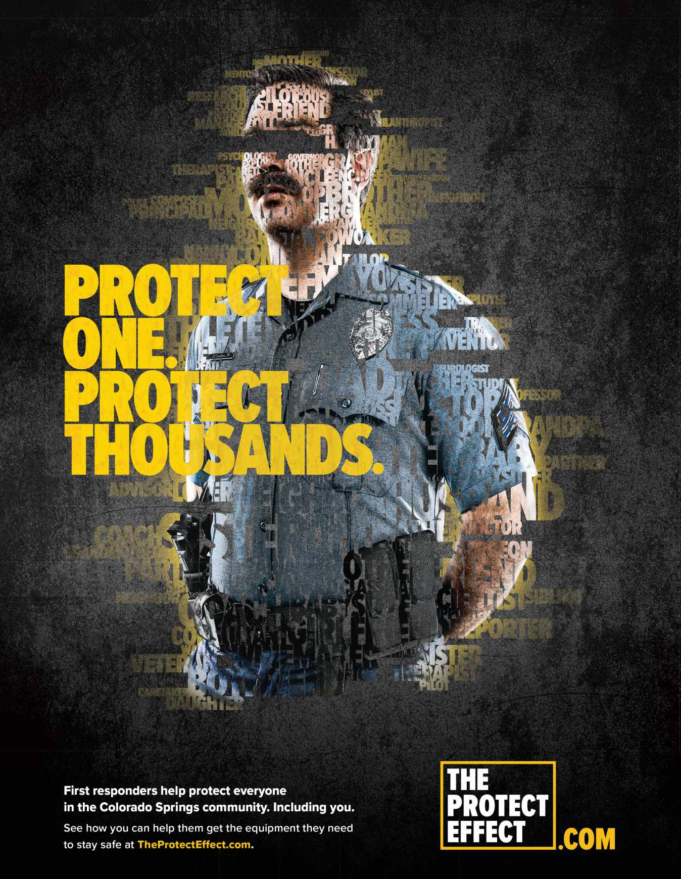First Responders’ Foundations Print Ad - The Protect Effect, 2