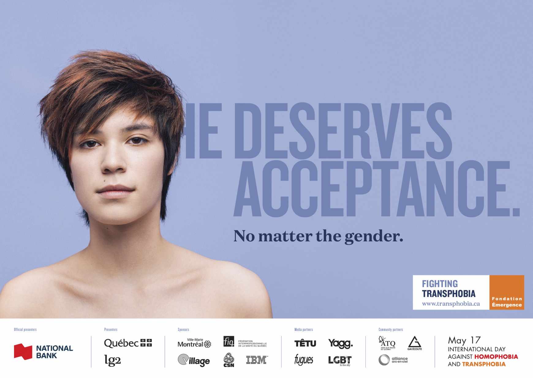 Fondation Emergence Print Ad - No Matter the Gender, 2