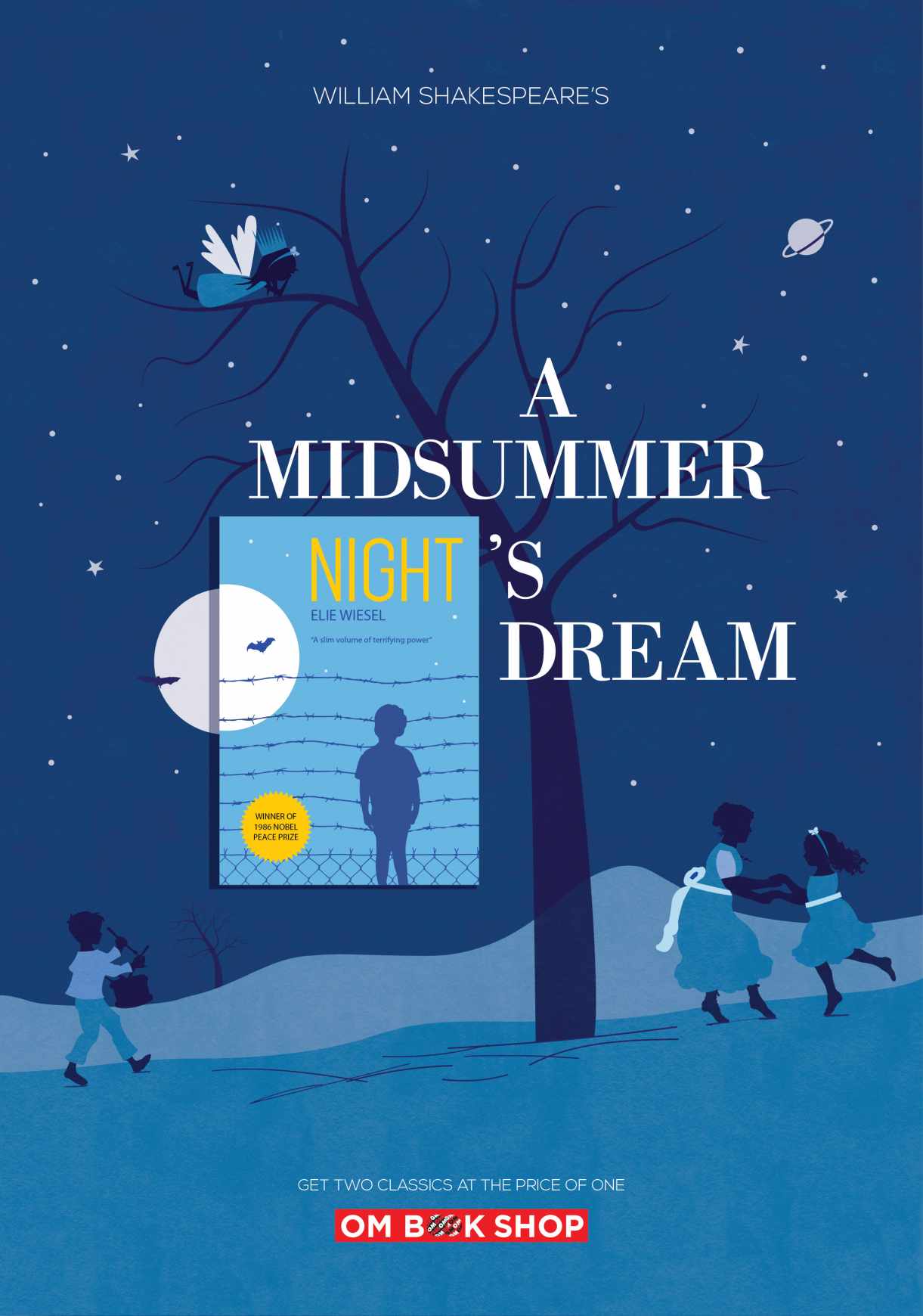 OM Book Shop Print Ad - A Midsummer Night's Dream 