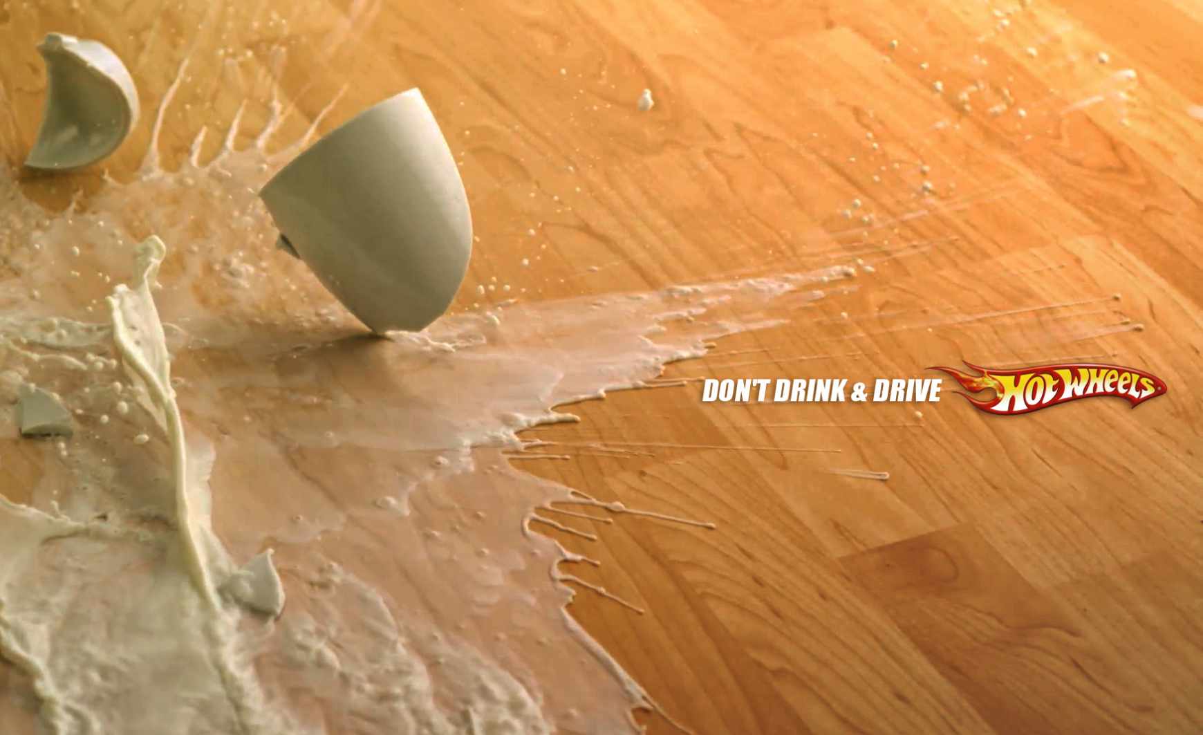Hot Wheels Print Ad - Spilled Out - Milk