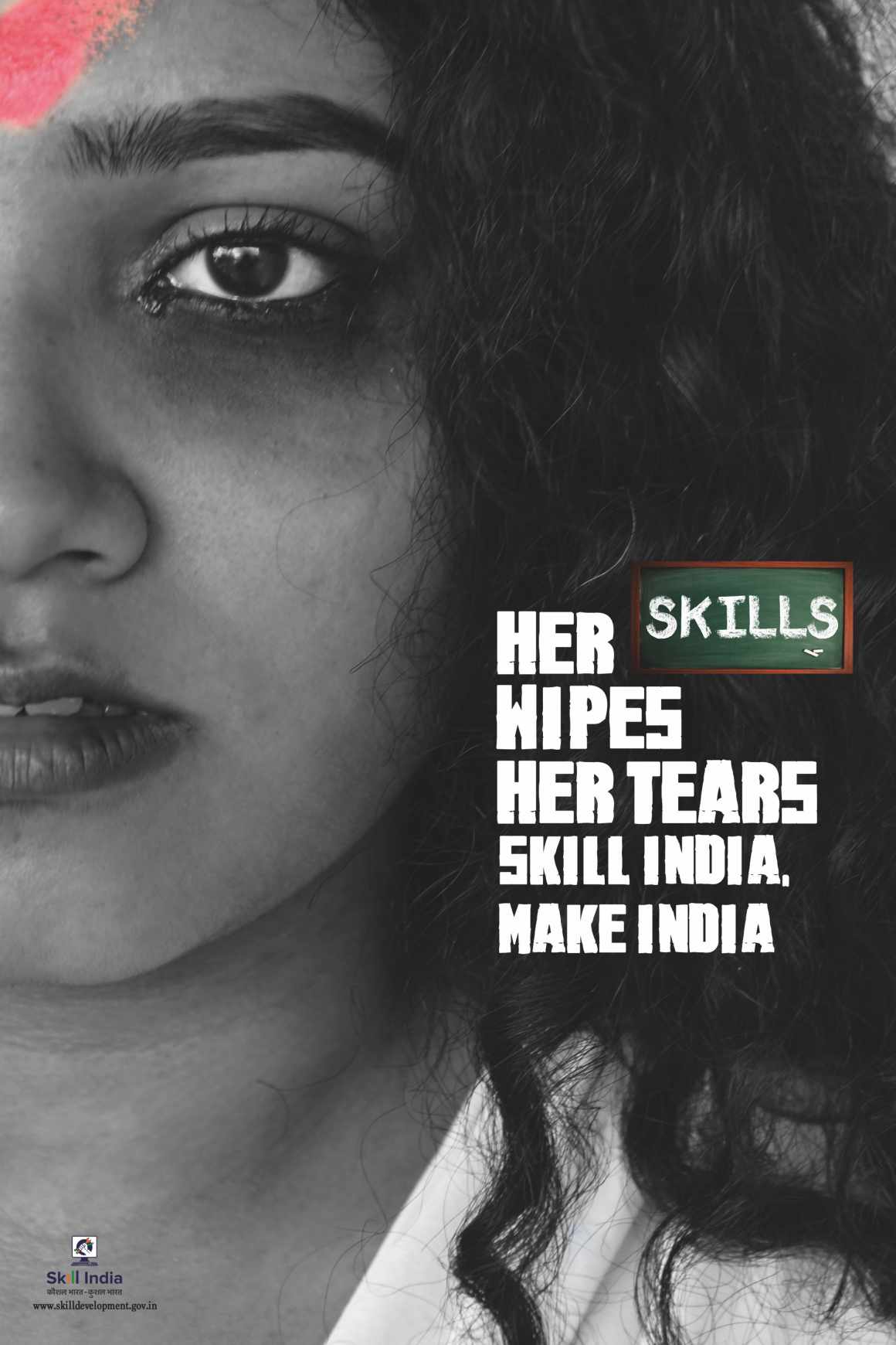 Skill India Print Ad - Her Skills Wipes Her Tears, 3
