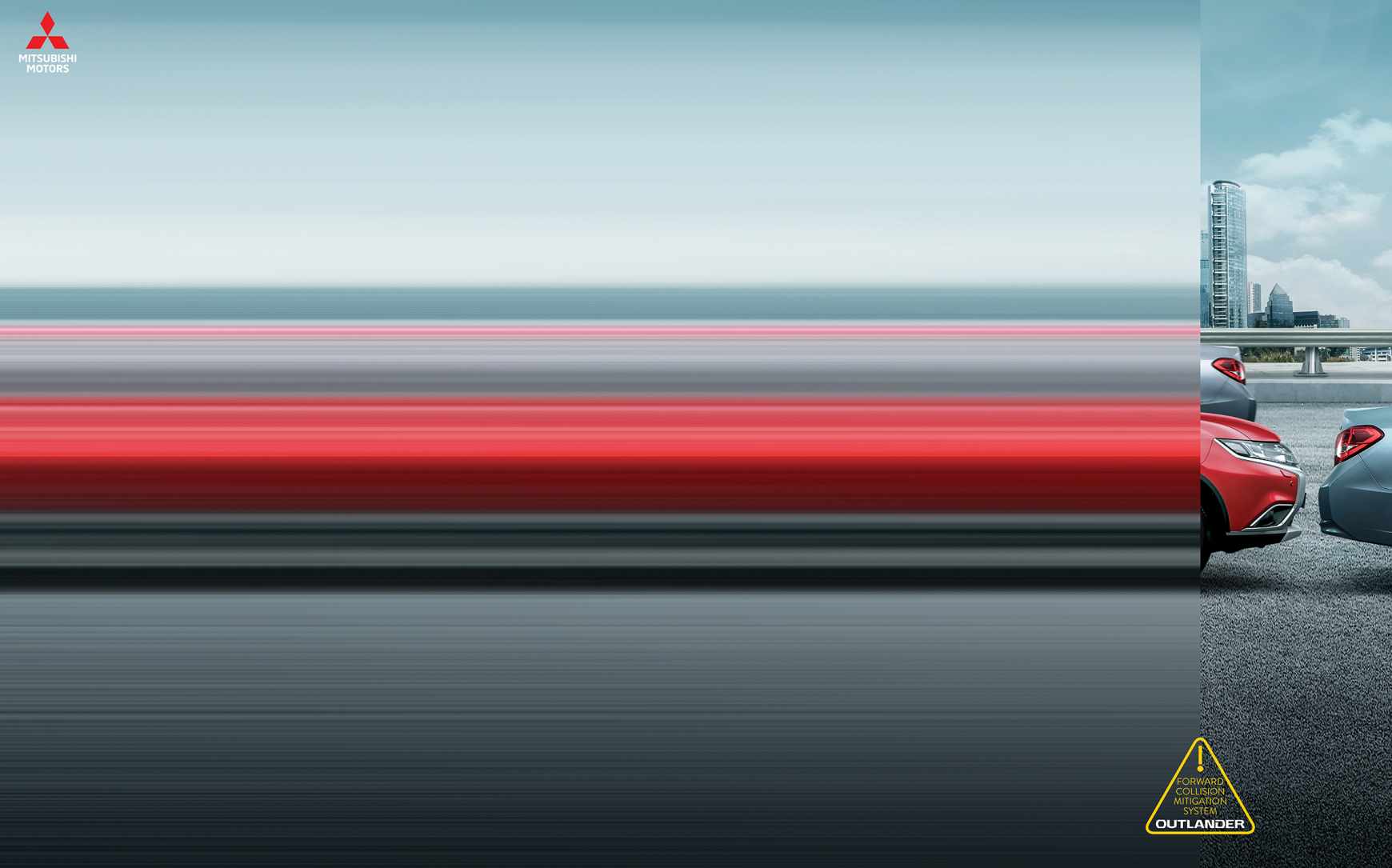Mitsubishi Print Ad - Forward Collision Mitigation System, 1 