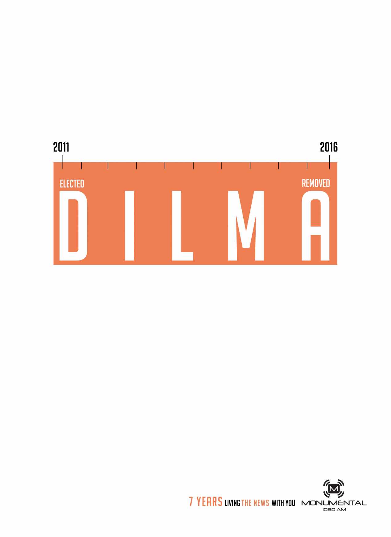 Monumental Print Ad - Monumental 7th Anniversary - Dilma