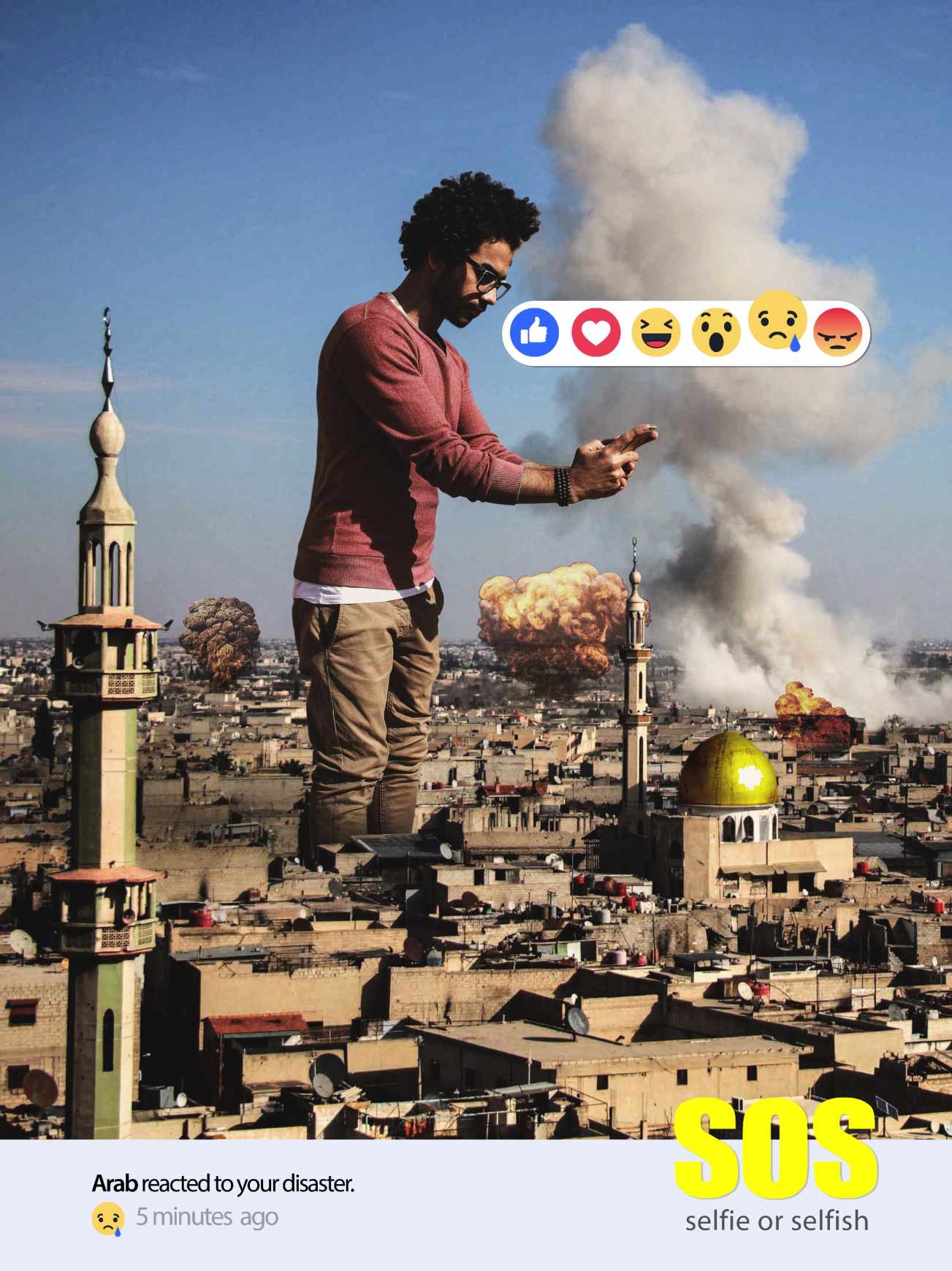 Arab Reaction to their Brothers in Syria Digital Ad - Selfie or Selfish, 2