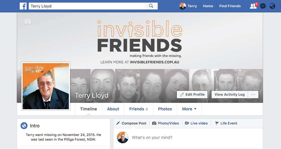 Missing Persons Advocacy Network Digital Ad - Invisible Friends