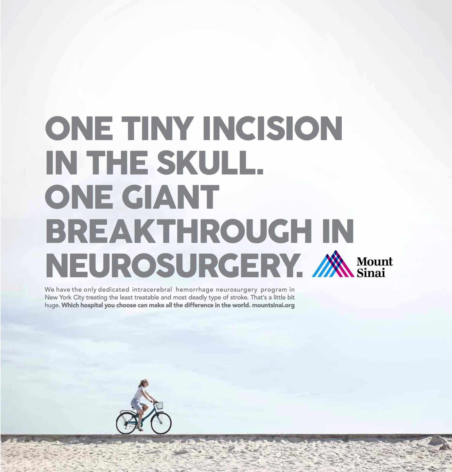 Mount Sinai Print Ad - Breakthrough