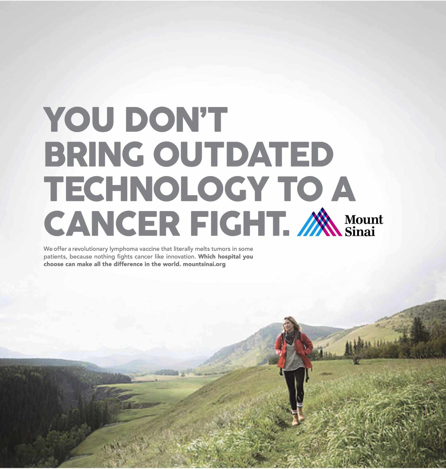 Mount Sinai Print Ad - Cancer Fight