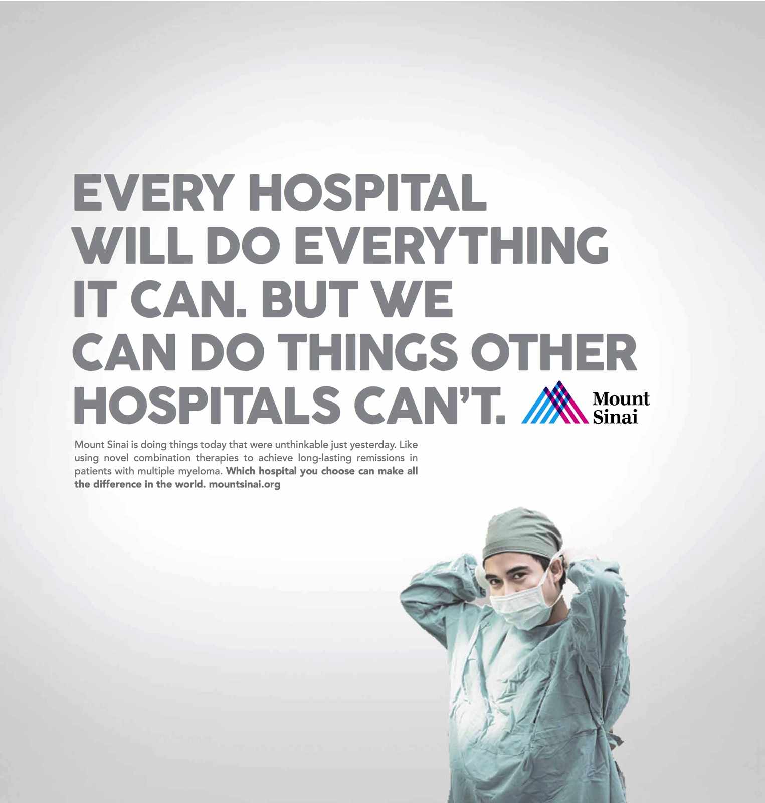 Mount Sinai Print Ad - Other Hospitals