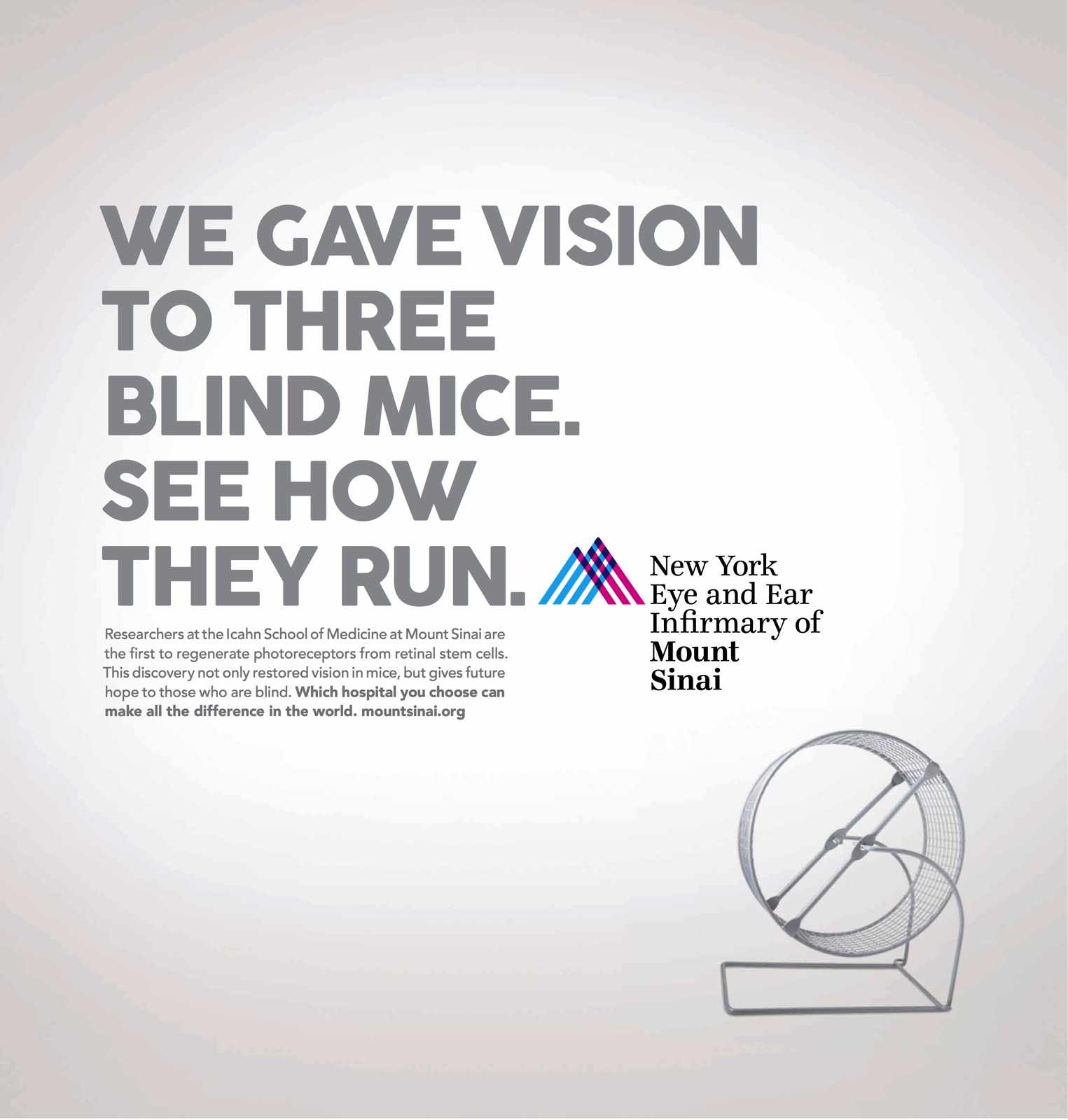 Mount Sinai Print Ad - Three Blind Mice