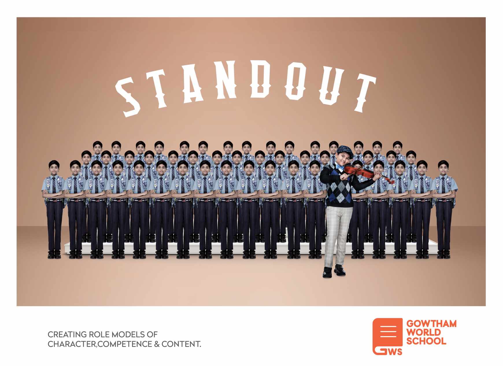 Gowtham World School Print Ad - Musician