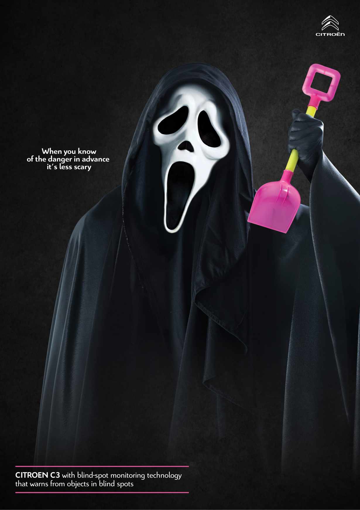 Citroën Print Ad - When You Know Of The Danger In Advance It's Less Scary