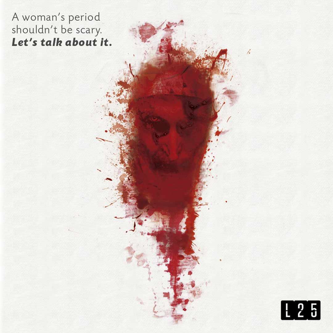 Latitud 25 Print Ad - Scary Period - Nun