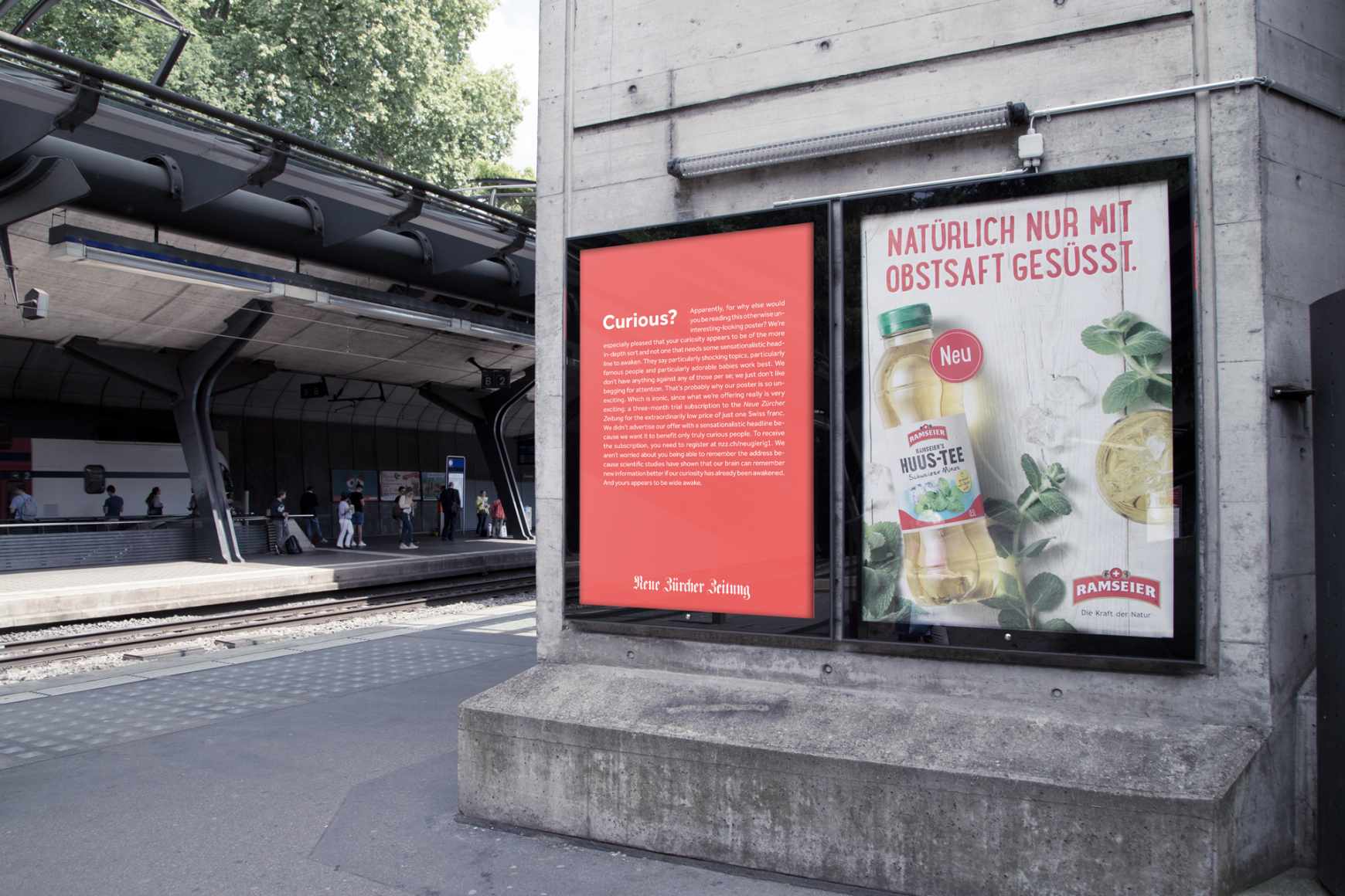 Neue Zürcher Zeitung Print Ad - Curious