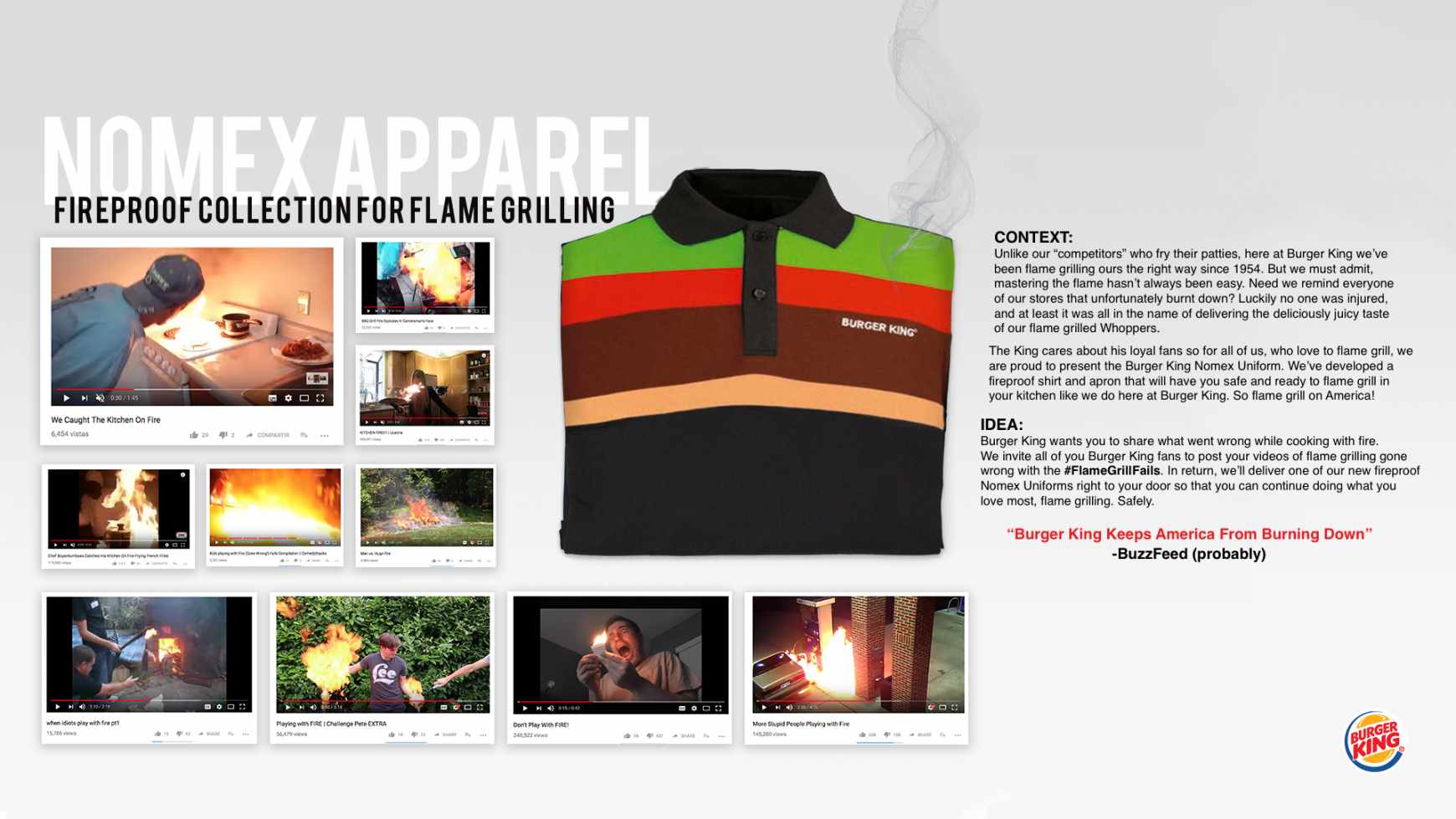 Burger King Digital Ad - Nomex Uniforms Promo