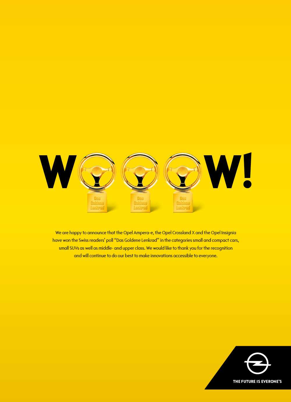 Opel Print Ad - Thank you