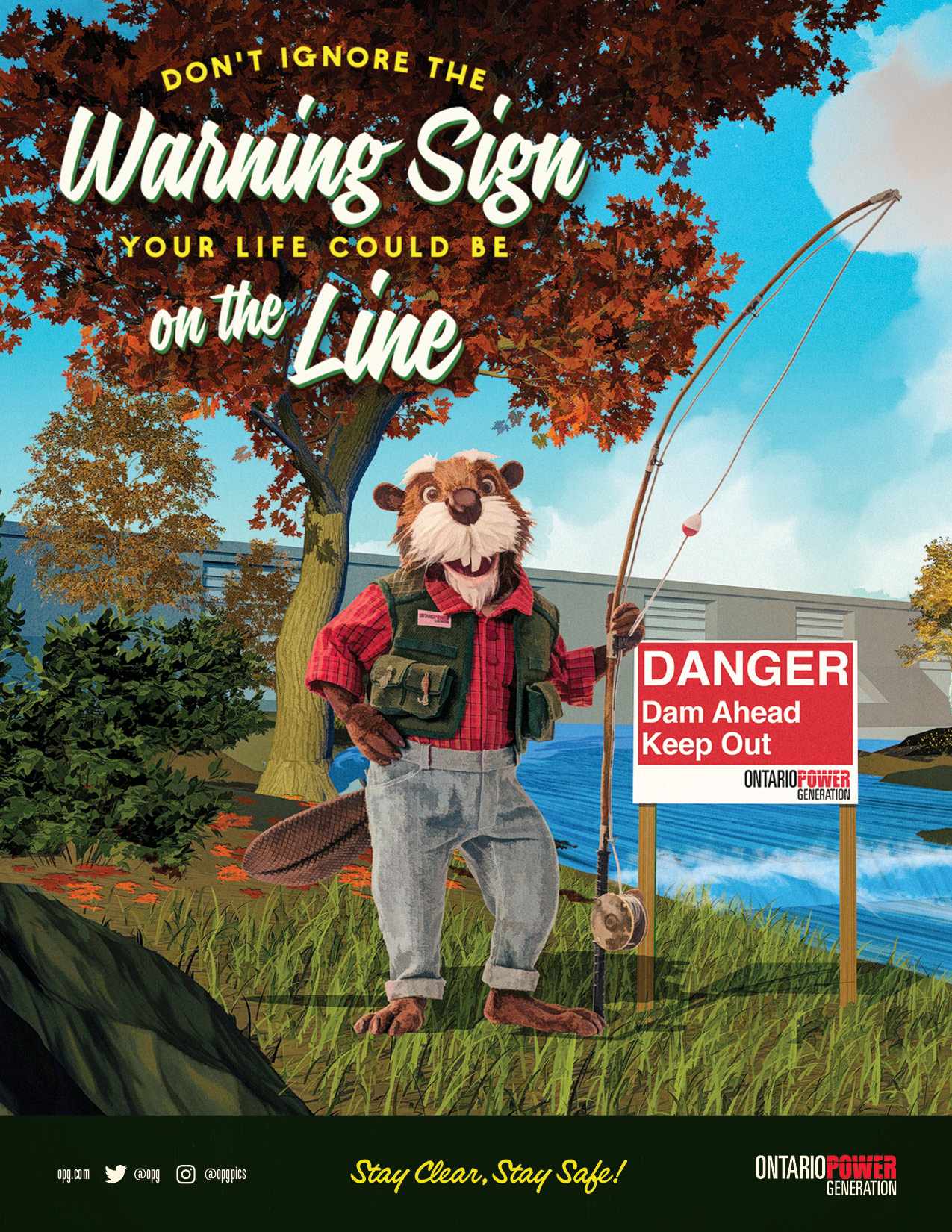 Ontario Power Generation Print Ad - Fishing 