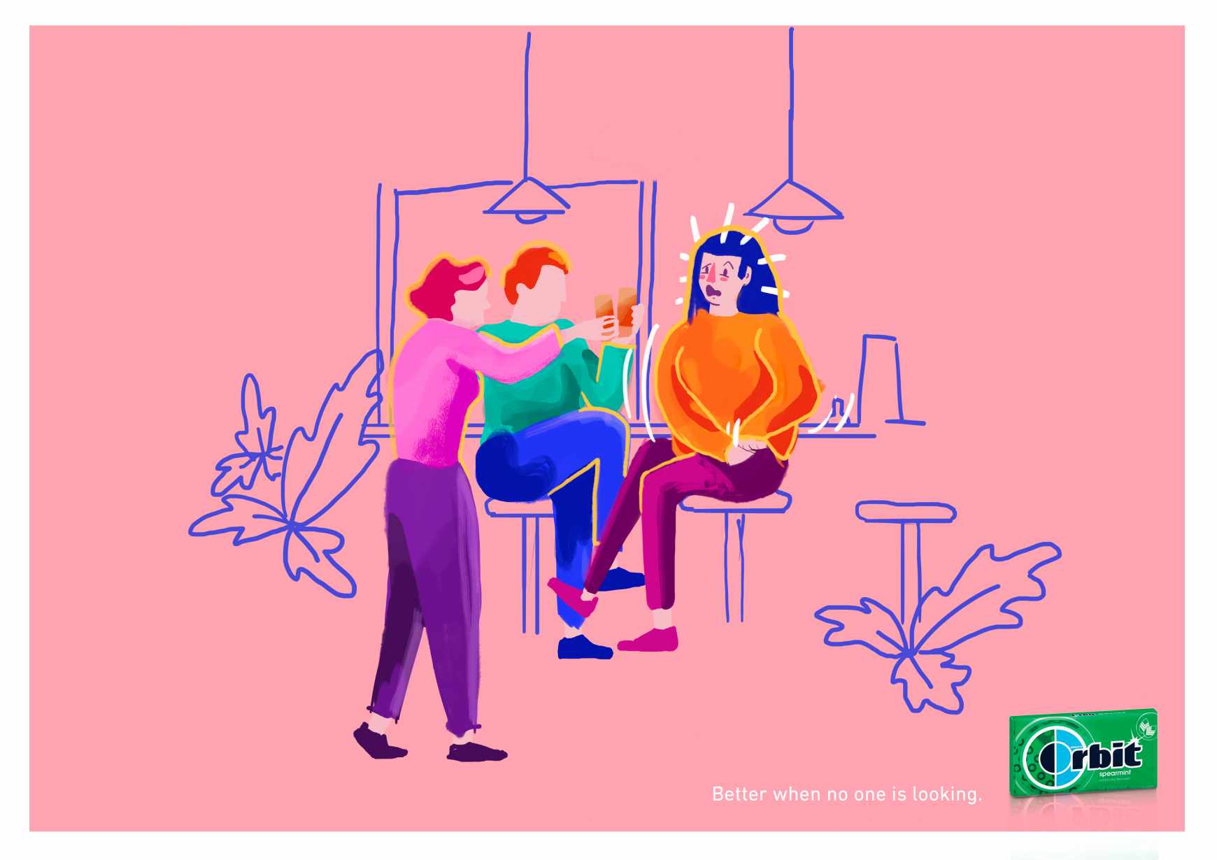 Orbit Print Ad - Better when no one is looking, 3