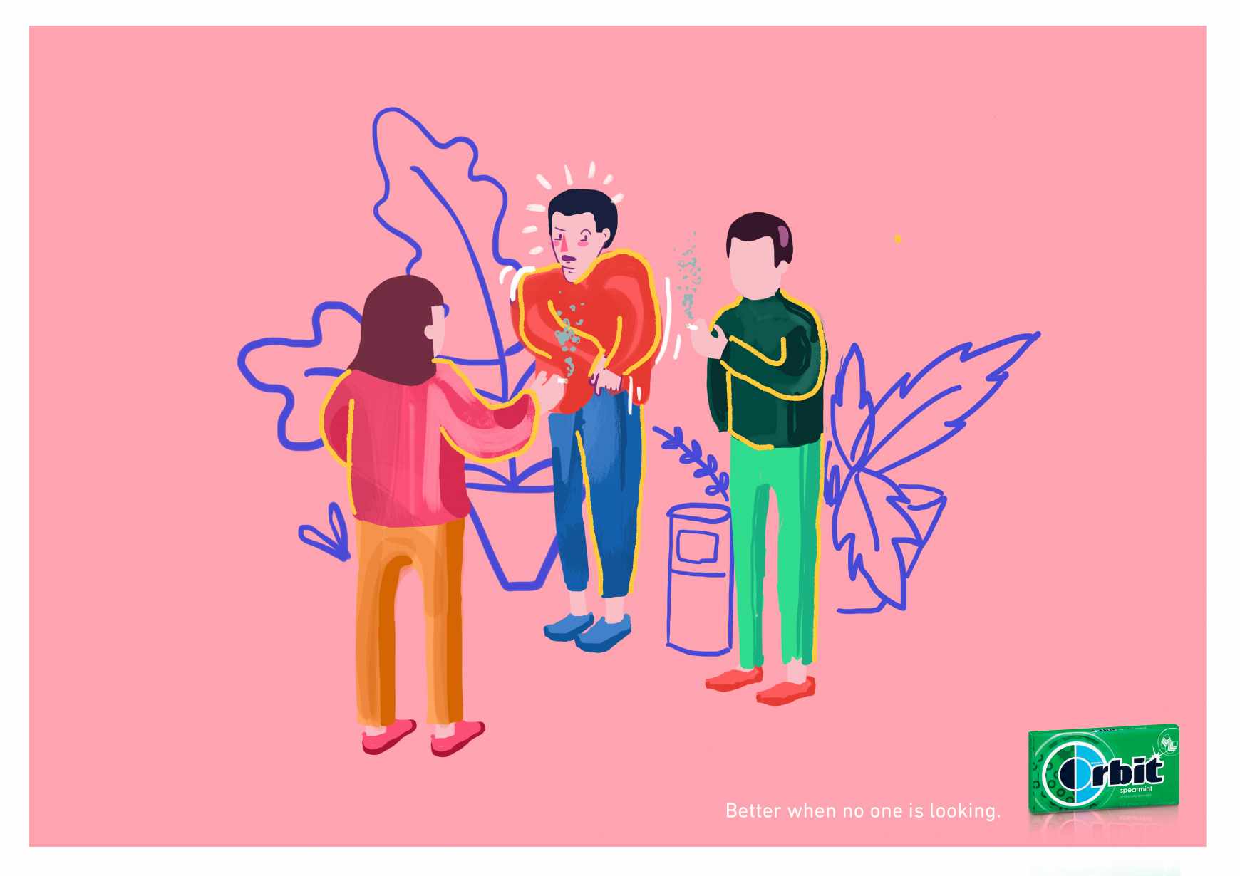Orbit Print Ad - Better when no one is looking, 2