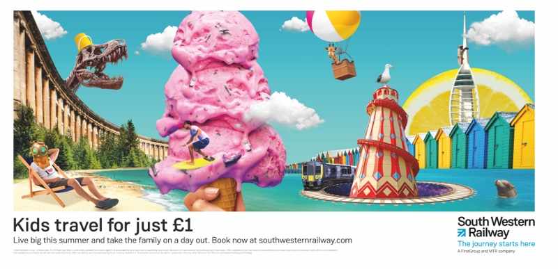 South Western Railway Print Ad - Live Big