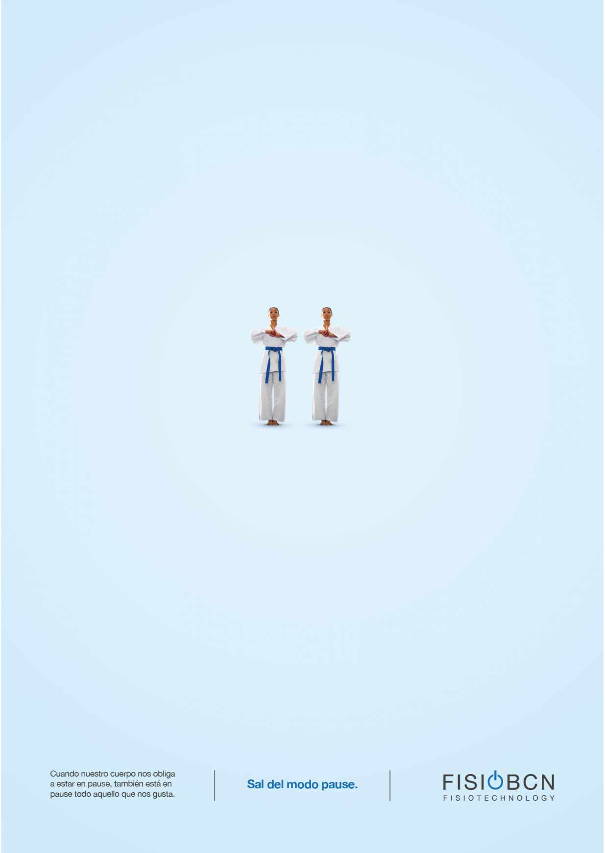 Fisio BCN Print Ad - Pause - Karate 